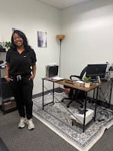 Daniella Lamarre in her office at Primary Providers in Marlborough, Massachusetts