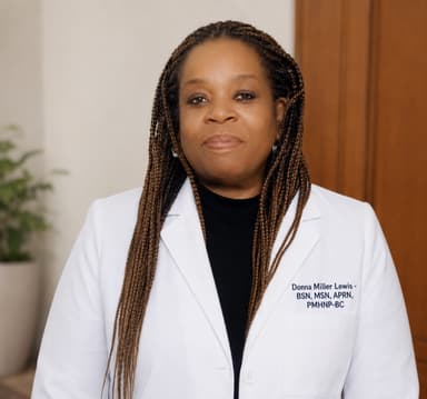 Donna Miller-Lewis, MSN, APRN, PMHNP-BC headshot